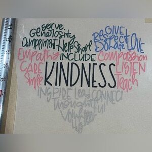 Inspirational Heart DTF transfer
